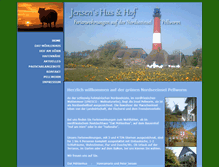 Tablet Screenshot of jensenshusundhof.de